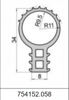 Профиль силиконовый 754152.058